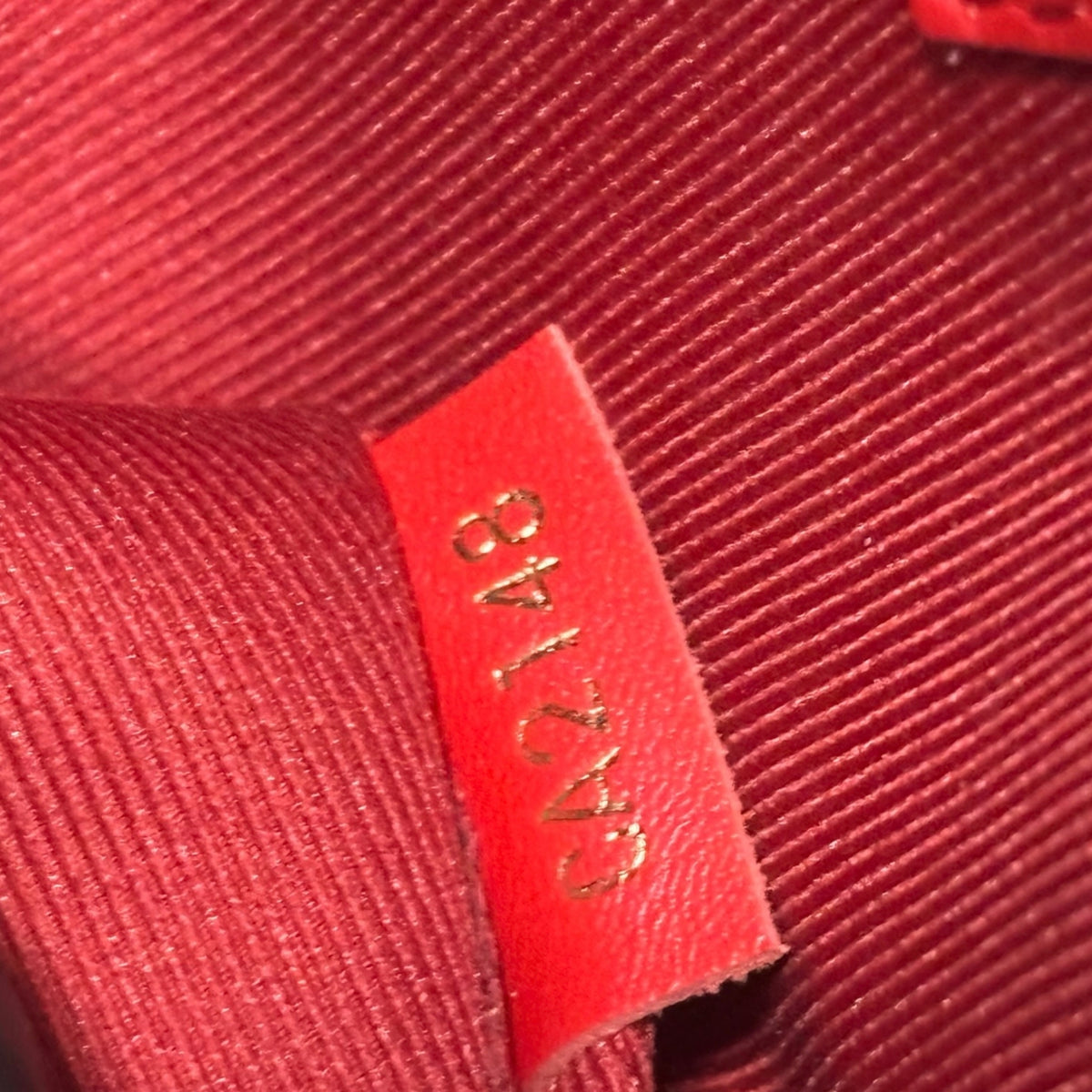 Louis Vuitton Saintonge Monogram Red product photograph 14 - VaultedVIP