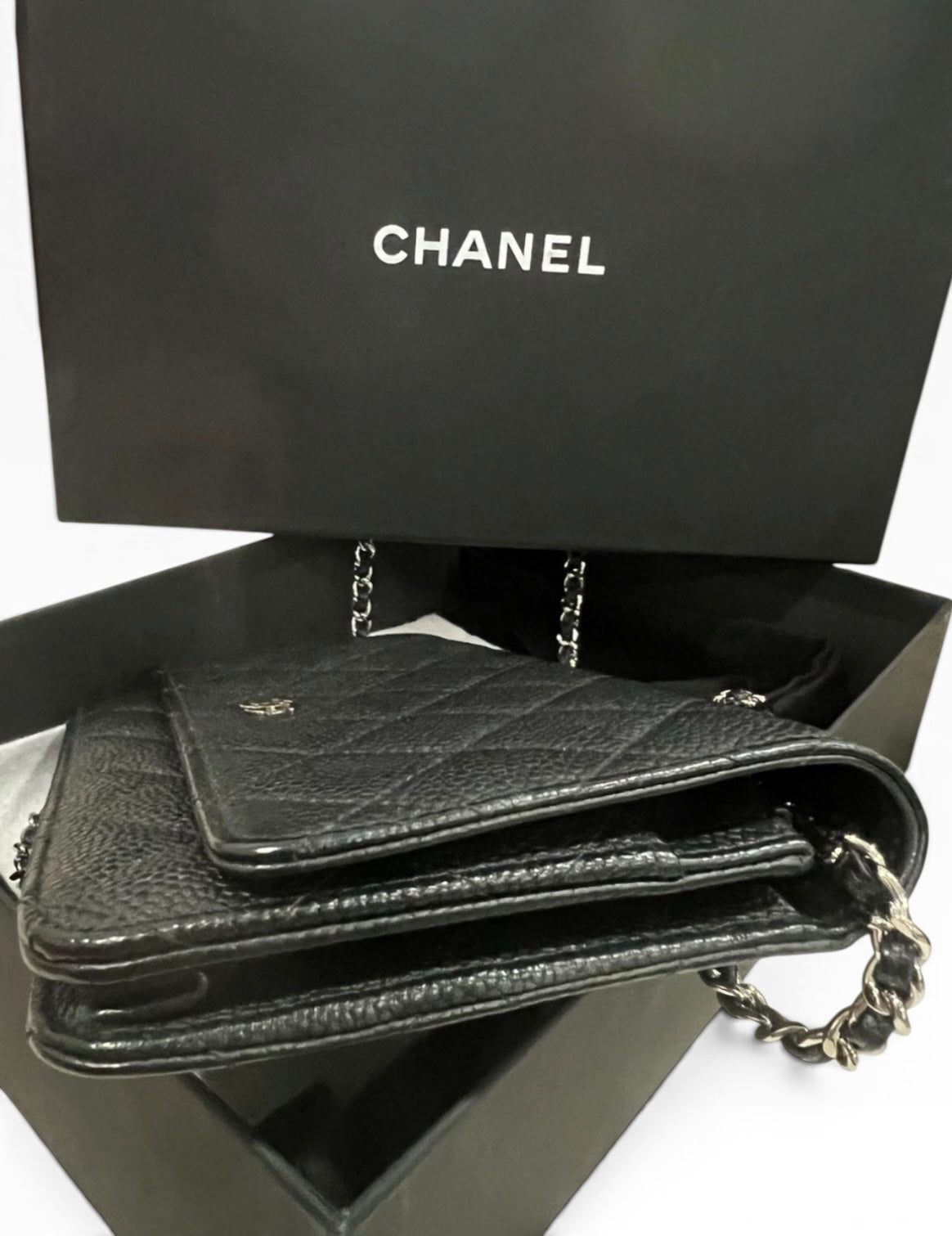 CHANEL Classic WOC Black Caviar Silver Hardware product photograph 5 - VaultedVIP