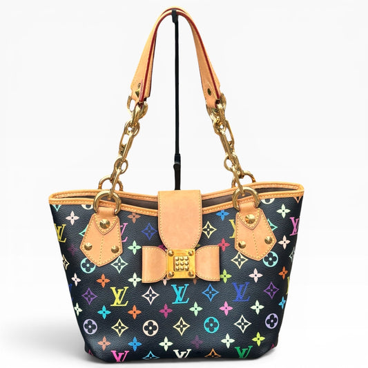 Louis Vuitton Murakami Annie MM Black Multicolore Bag product photograph 1 - VaultedVIP