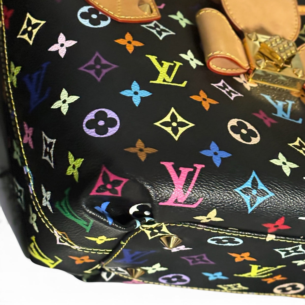 Louis Vuitton Murakami Annie MM Black Multicolore Bag product photograph 11 - VaultedVIP