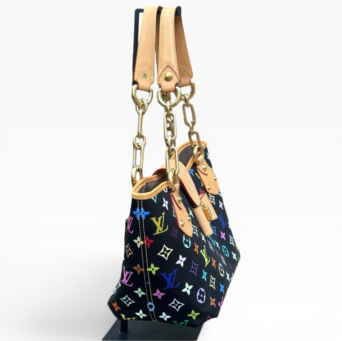 Louis Vuitton Murakami Annie MM Black Multicolore Bag product photograph 16 - VaultedVIP