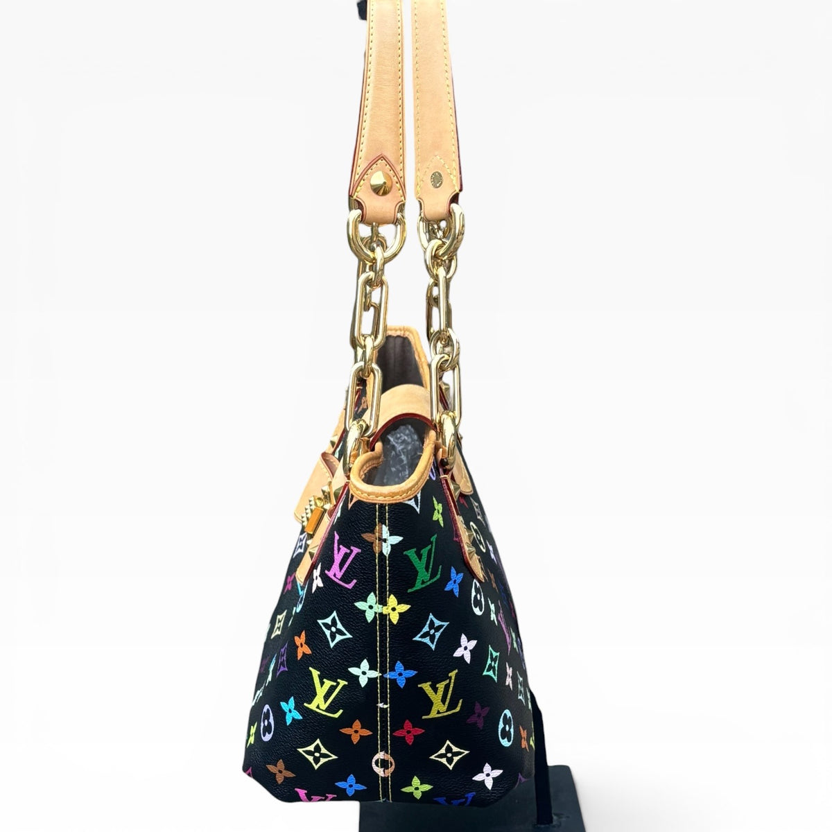 Louis Vuitton Murakami Annie MM Black Multicolore Bag product photograph 17 - VaultedVIP