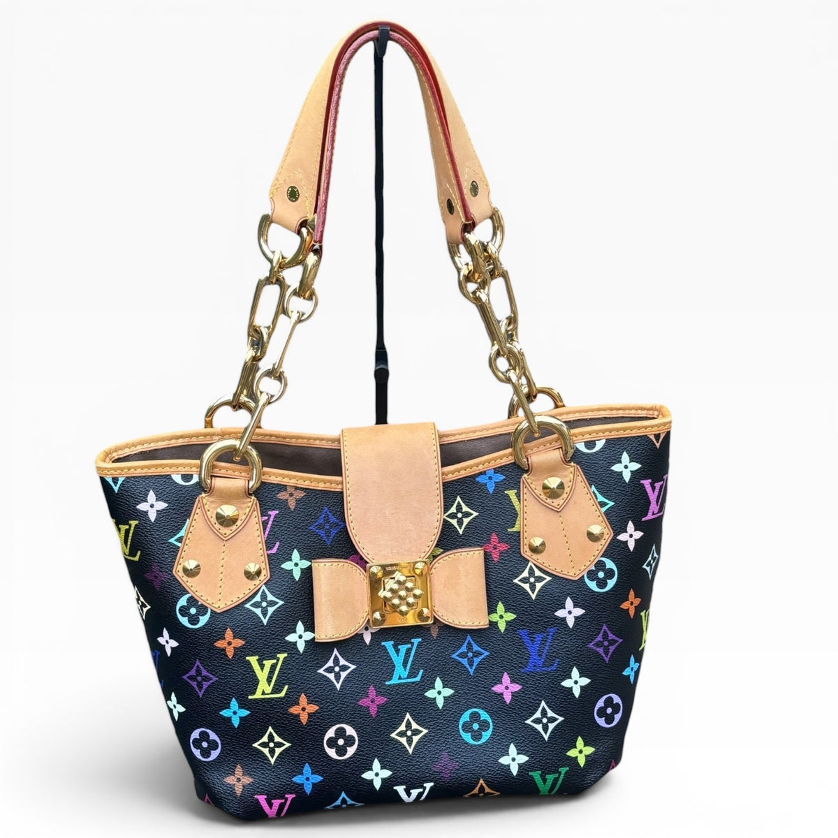 Louis Vuitton Murakami Annie MM Black Multicolore Bag product photograph 3 - VaultedVIP