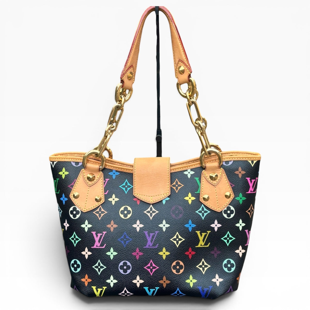 Louis Vuitton Murakami Annie MM Black Multicolore Bag product photograph 6 - VaultedVIP