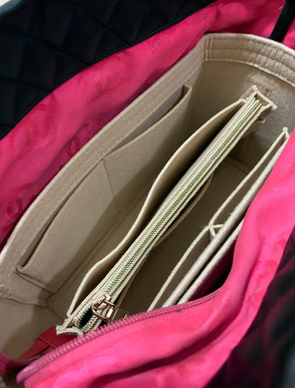CHANEL Cambon Tote Black Hot Pink product photograph 12 - VaultedVIP