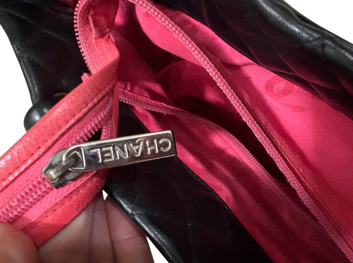 CHANEL Cambon Tote Black Hot Pink product photograph 17 - VaultedVIP
