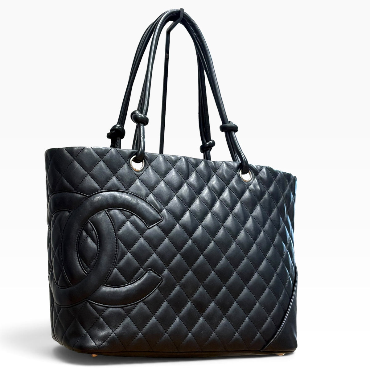 CHANEL Cambon Tote Black Hot Pink product photograph 1 - VaultedVIP