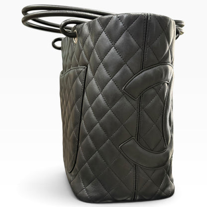 CHANEL Cambon Tote Black Hot Pink product photograph 7 - VaultedVIP