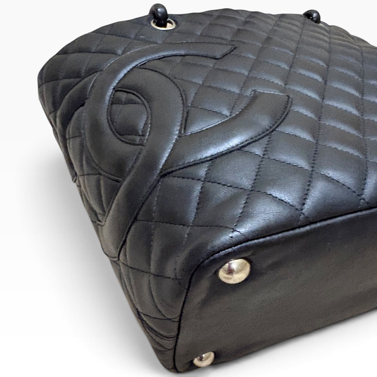 CHANEL Cambon Tote Black Hot Pink product photograph 8 - VaultedVIP