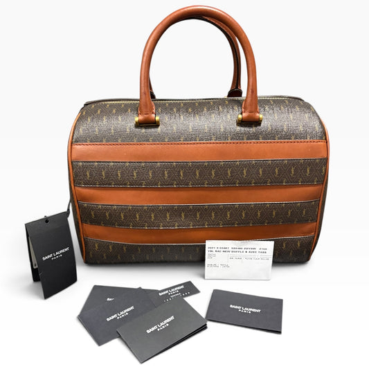 Saint Laurent Monogram Duffle Brown 533480 product photograph 1 - VaultedVIP