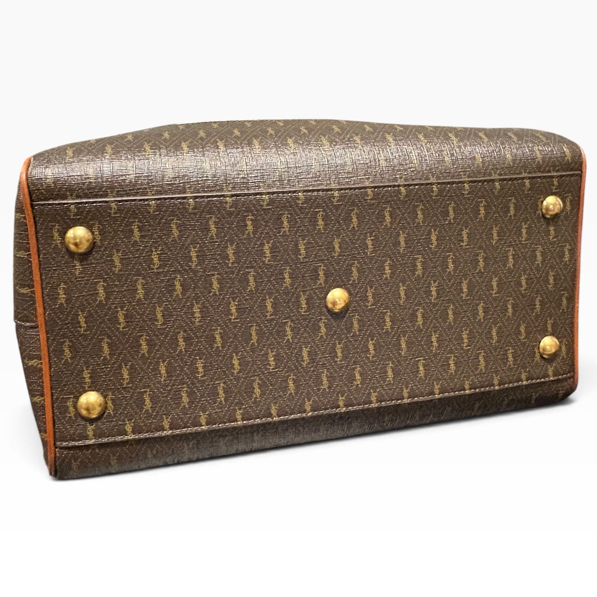 Saint Laurent Monogram Duffle Brown 533480 product photograph 13 - VaultedVIP