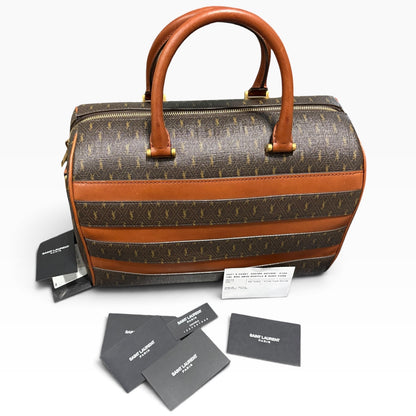 Saint Laurent Monogram Duffle Brown 533480 product photograph 2 - VaultedVIP