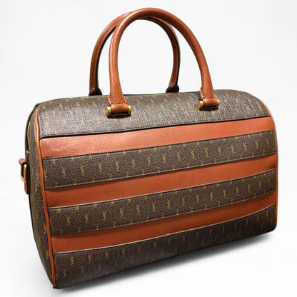 Saint Laurent Monogram Duffle Brown 533480 product photograph 3 - VaultedVIP
