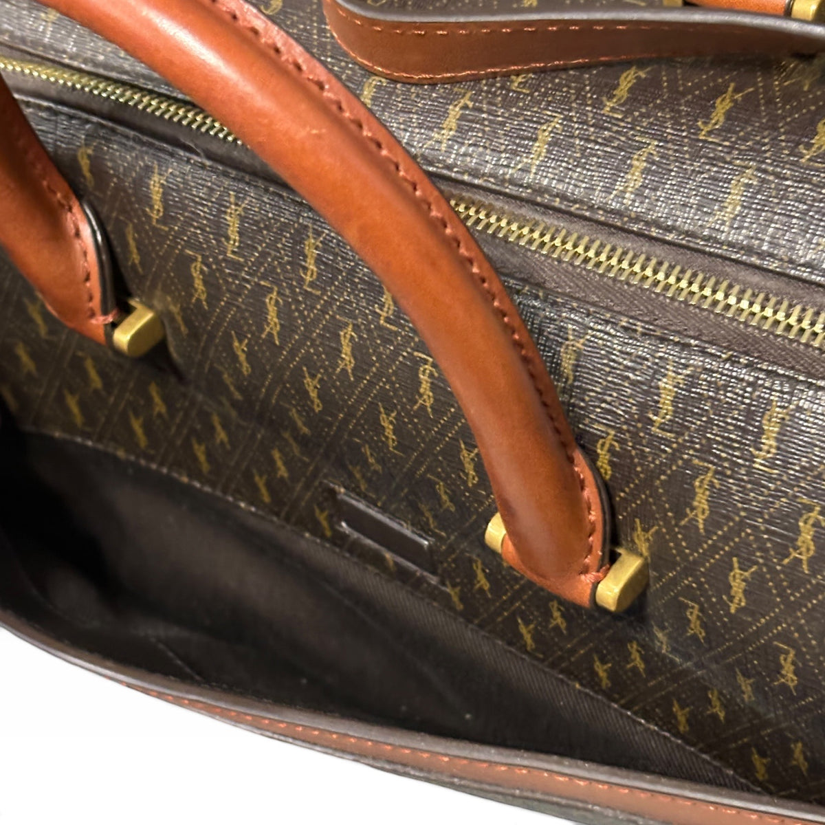 Saint Laurent Monogram Duffle Brown 533480 product photograph 12 - VaultedVIP