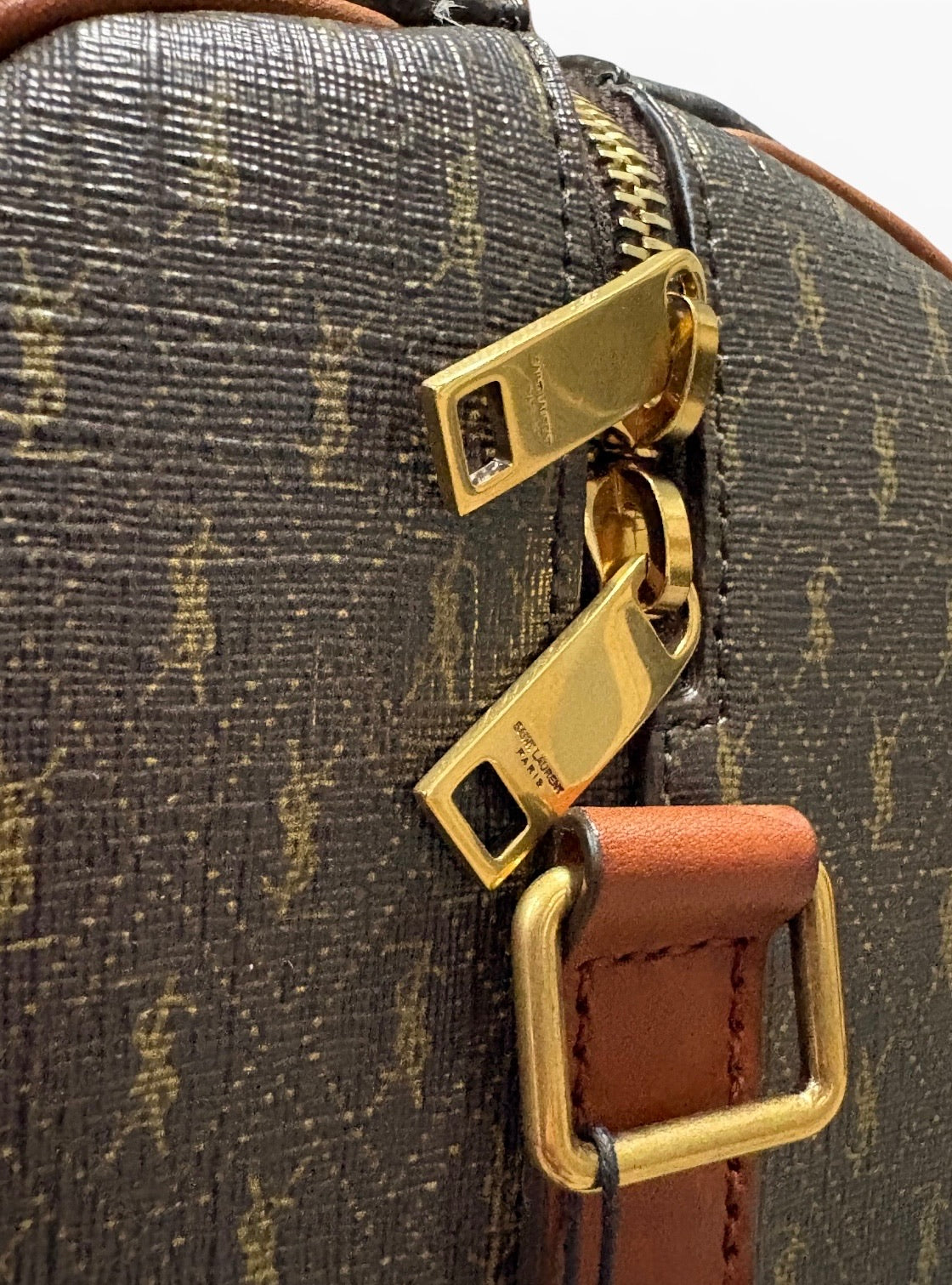 Saint Laurent Monogram Duffle Brown 533480 product photograph 9 - VaultedVIP