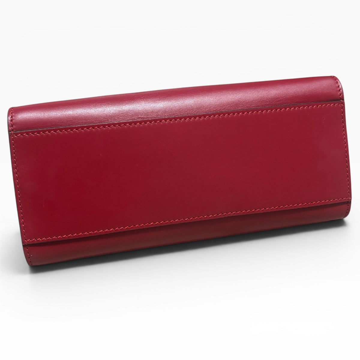 Gucci Red Bamboo Top Handle Bag Pearl Detail product photograph 10 - VaultedVIP