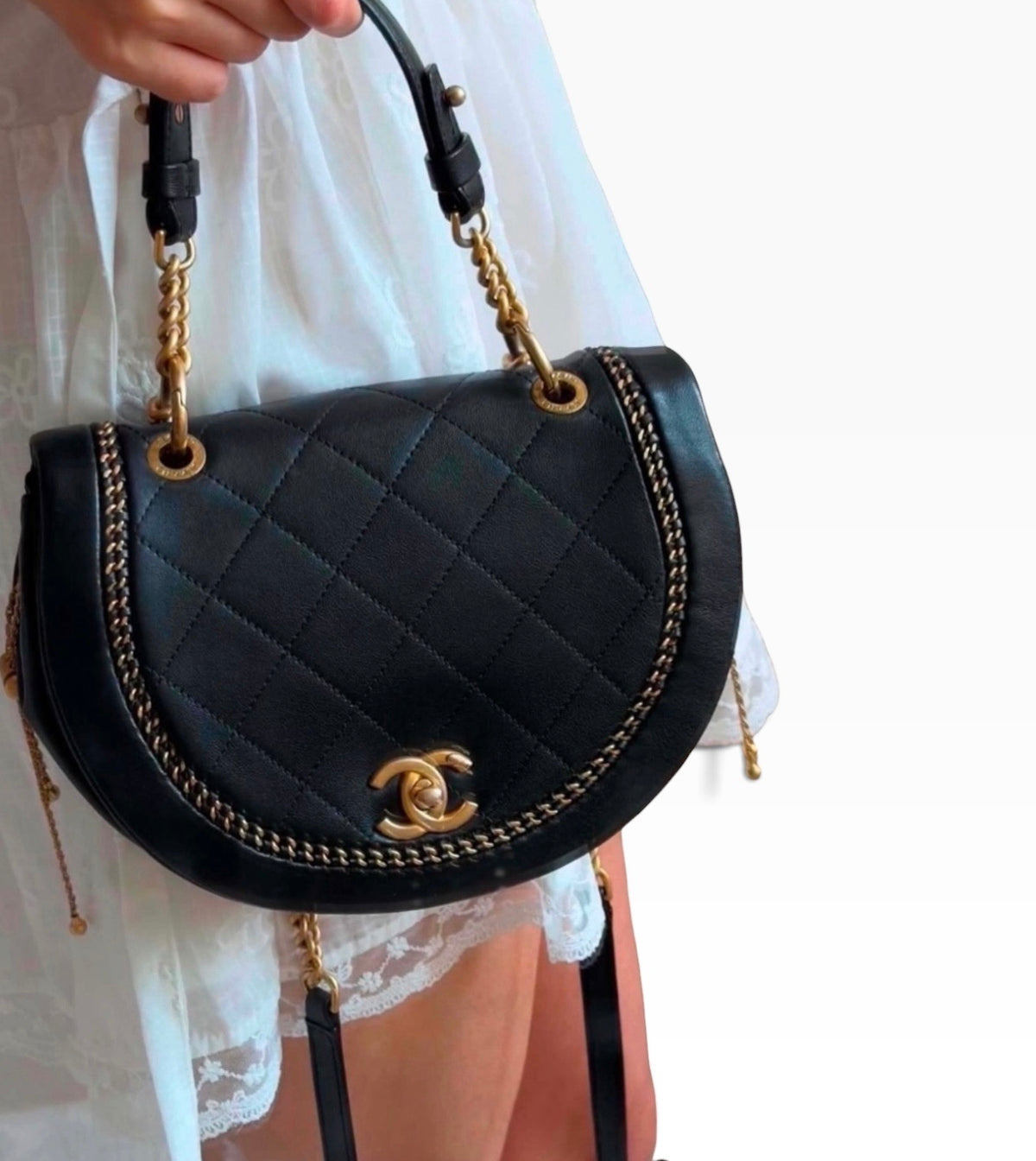 CHANEL Chain Around Top Handle Flap product photograph 3 - VaultedVIP
