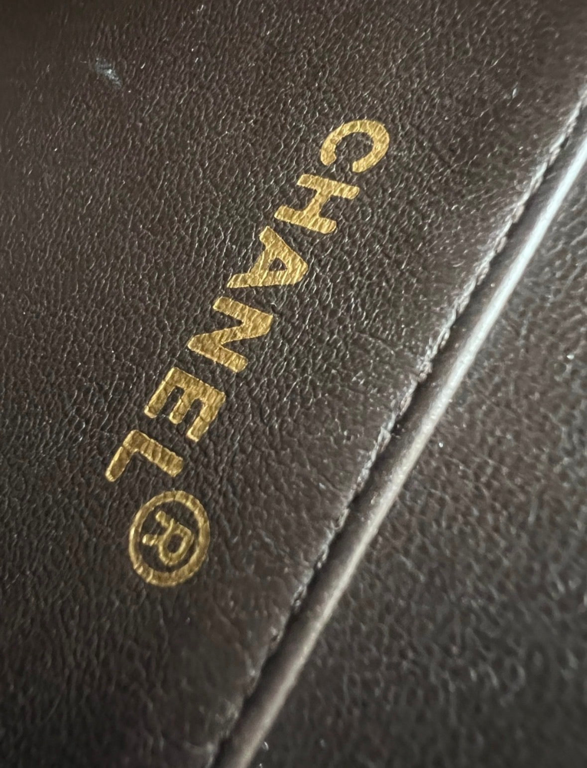 CHANEL Vintage Maxi Big Logo Flap Brown 24K product photograph 11 - VaultedVIP