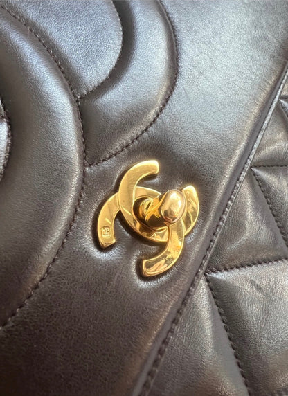 CHANEL Vintage Maxi Big Logo Flap Brown 24K product photograph 5 - VaultedVIP