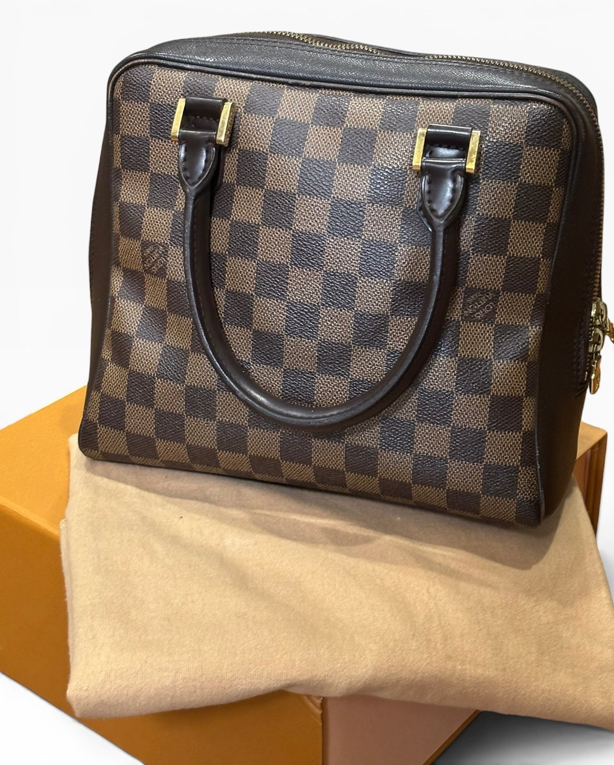 Louis Vuitton Brera N51150 Damier Ebene Satchel product photograph 1 - VaultedVIP