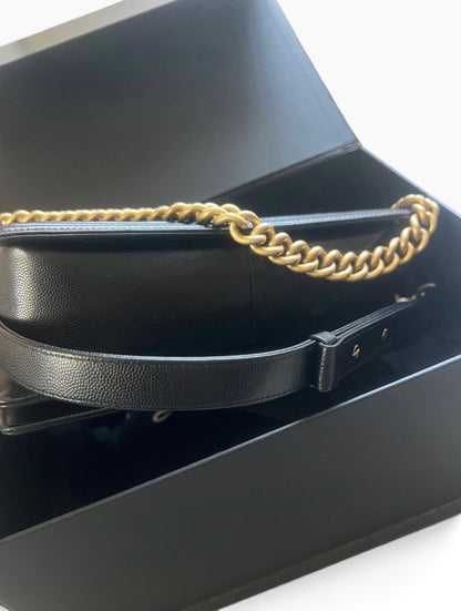 CHANEL Medium Boy Black Caviar product photograph 6 - VaultedVIP