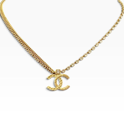 CHANEL 24P Crystal Multi-Chain CC Necklace product photograph 5 - VaultedVIP