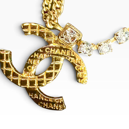 CHANEL 24P Crystal Multi-Chain CC Necklace product photograph 1 - VaultedVIP