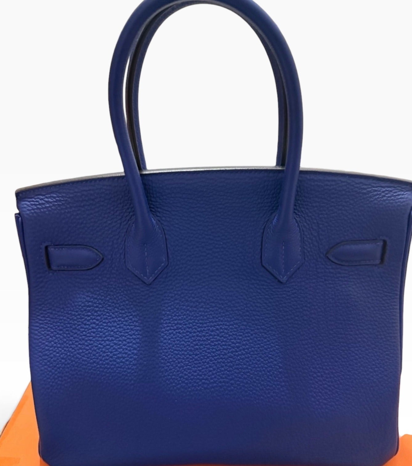 HERMES Birkin 30 Bleu Electrique Togo Gold Hardware