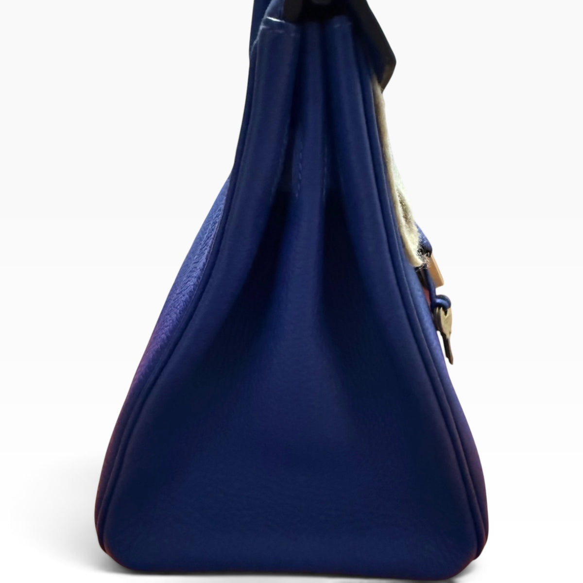 Hermès Birkin 30 Handbag Bleu Electrique Togo Leather Gold Hardware product photograph 11 - VaultedVIP