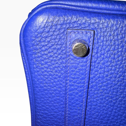 Hermès Birkin 30 Handbag Bleu Electrique Togo Leather Gold Hardware product photograph 12 - VaultedVIP
