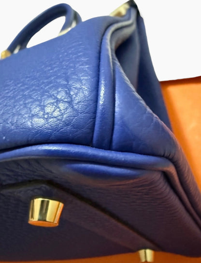 Hermès Birkin 30 Handbag Bleu Electrique Togo Leather Gold Hardware product photograph 13 - VaultedVIP