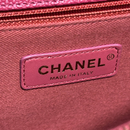 CHANEL Thread Around Flap Hot Pink Caviar 2018 product photograph 11 - VaultedVIP