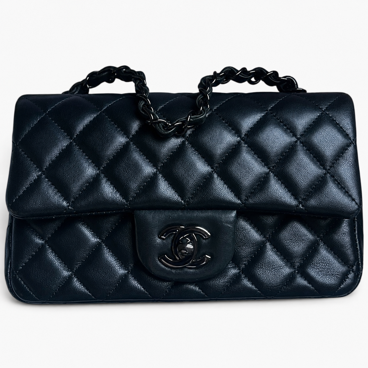 CHANEL Classic Double Flap Black Caviar Black Hardware product photograph 2 - VaultedVIP
