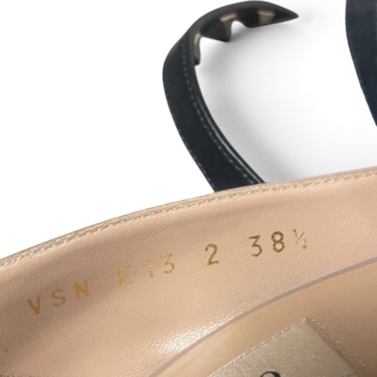 Valentino Garavani Rockstud Wrap Pumps Nude Black 38.5 product photograph 7 - VaultedVIP