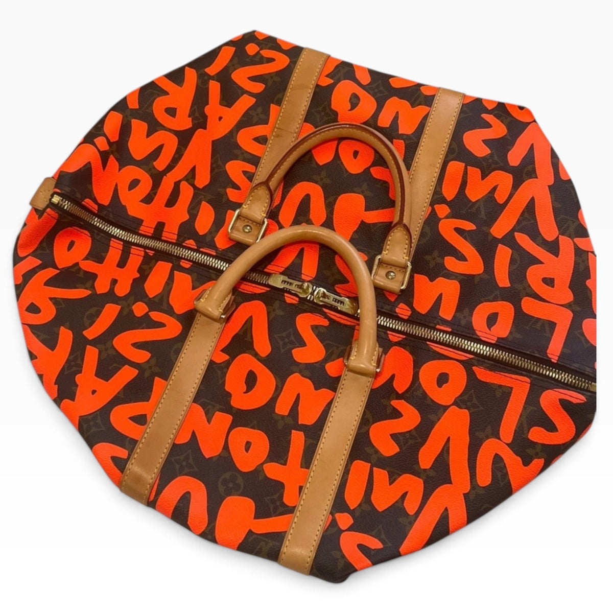 Louis Vuitton Sprouse Graffiti Keepall 50 Orange product photograph 11 - VaultedVIP