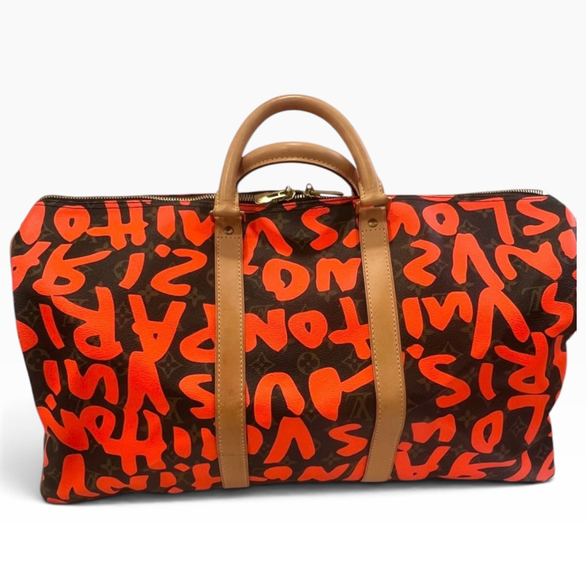 Louis Vuitton Sprouse Graffiti Keepall 50 Orange product photograph 1 - VaultedVIP