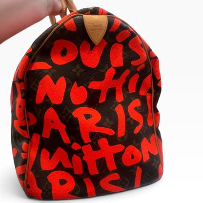 Louis Vuitton Sprouse Graffiti Keepall 50 Orange product photograph 4 - VaultedVIP