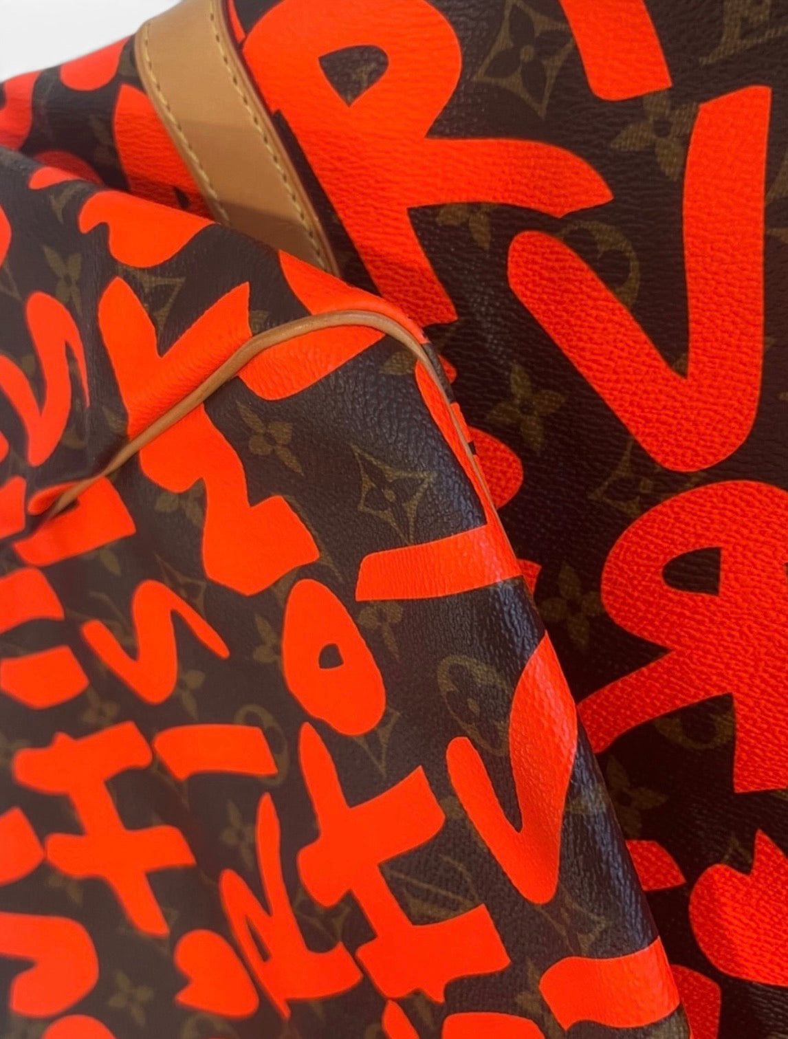Louis Vuitton Sprouse Graffiti Keepall 50 Orange product photograph 6 - VaultedVIP