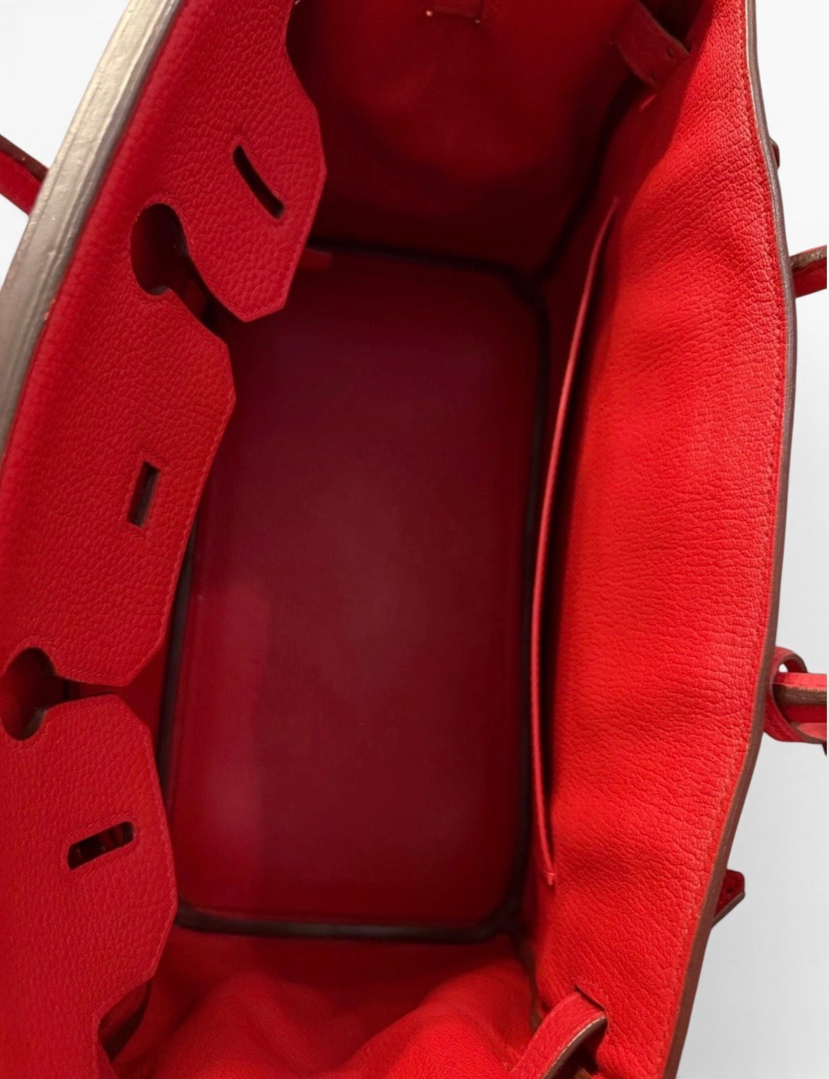 HERMES Birkin 30 Rouge Casaque Togo Gold product photograph 5 - VaultedVIP