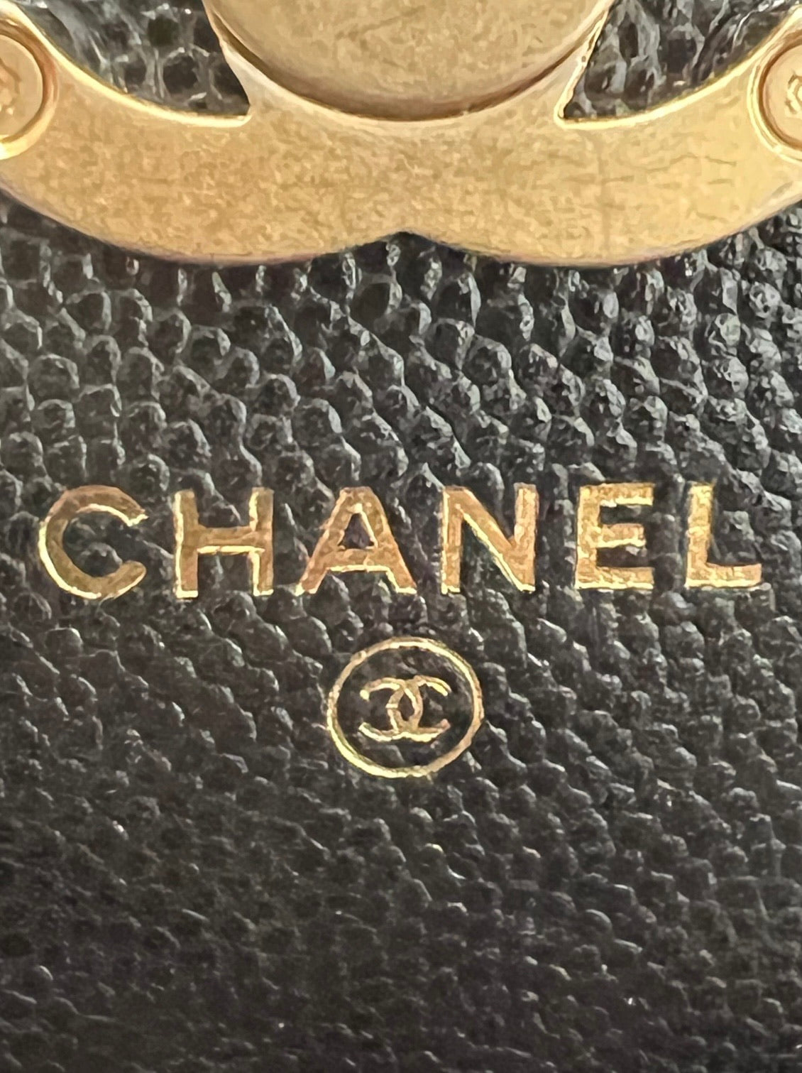 CHANEL Miss Coco Black Caviar Card Holder On Chain product photograph 9 - VaultedVIP