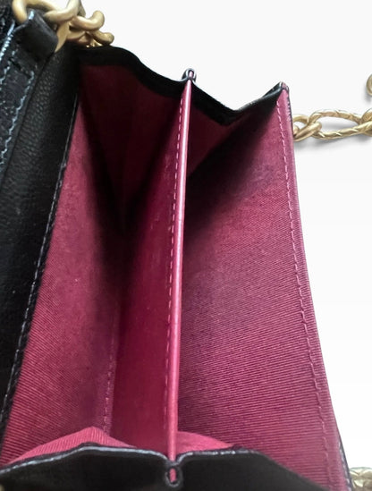 CHANEL Miss Coco Black Caviar Card Holder On Chain product photograph 10 - VaultedVIP