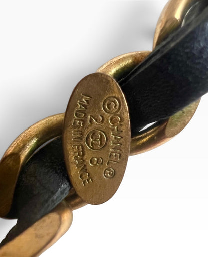 CHANEL Vintage 1992 Runway Wood Heart Necklace 24K Gold product photograph 4 - VaultedVIP