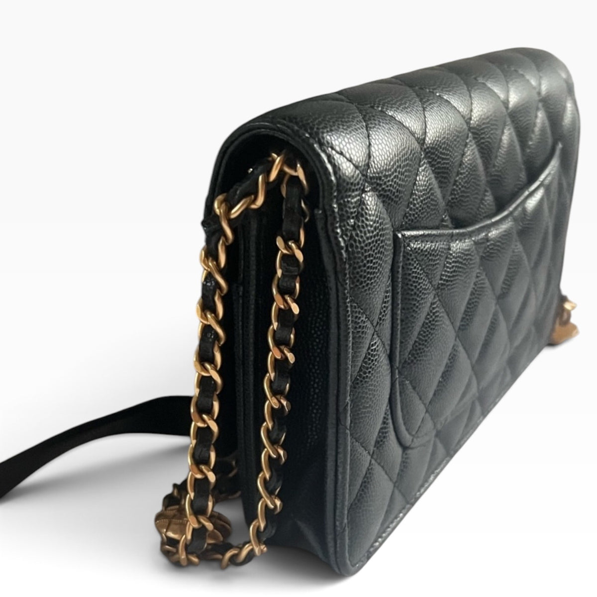 CHANEL Twist Your Buttons Black Caviar Chain Bag product photograph 10 - VaultedVIP