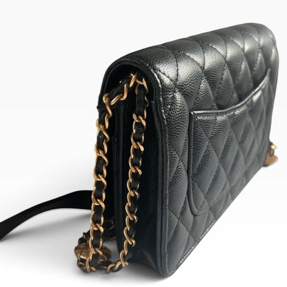CHANEL Twist Your Buttons Black Caviar Chain Bag product photograph 10 - VaultedVIP