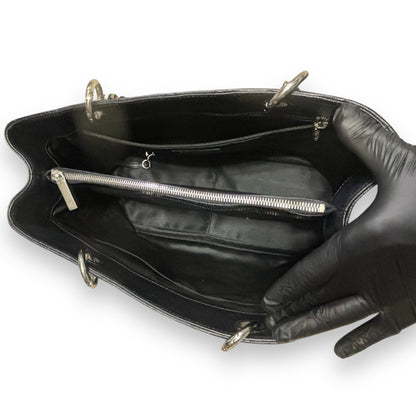 CHANEL Grand Shopping Tote GST Black Caviar Silver product photograph 13 - VaultedVIP