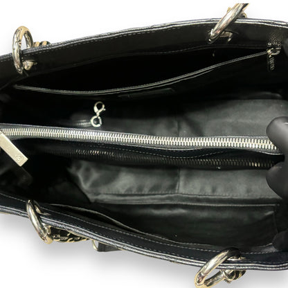 CHANEL Grand Shopping Tote GST Black Caviar Silver product photograph 12 - VaultedVIP
