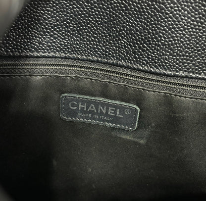 CHANEL Grand Shopping Tote GST Black Caviar Silver product photograph 14 - VaultedVIP