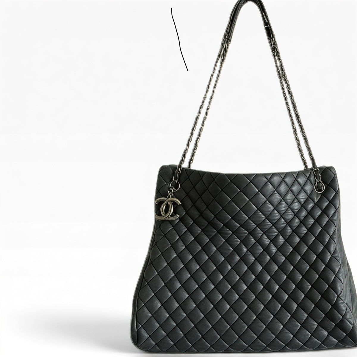 CHANEL Bubble Tote Black Lambskin Silver 17 Series product photograph 1 - VaultedVIP