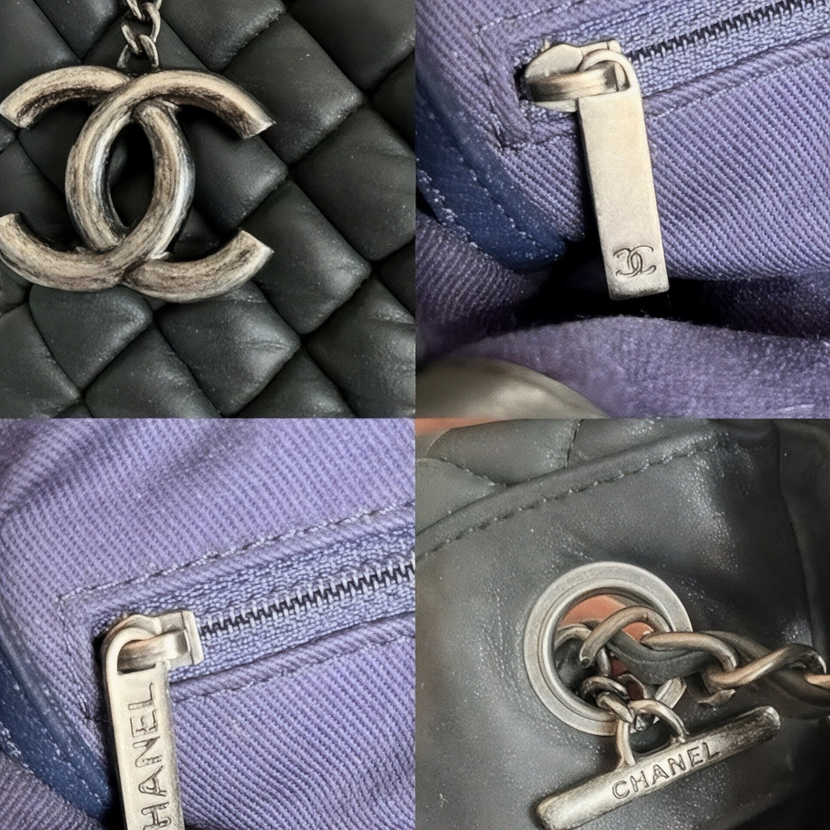 CHANEL Bubble Tote Black Lambskin Silver 17 Series product photograph 12 - VaultedVIP