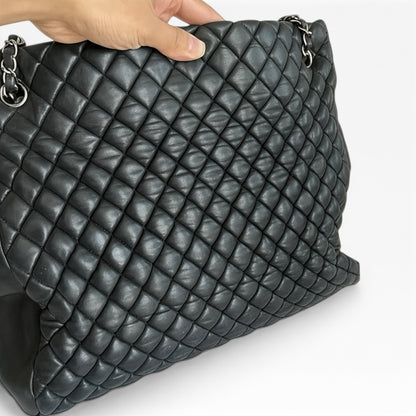 CHANEL Bubble Tote Black Lambskin Silver 17 Series product photograph 7 - VaultedVIP
